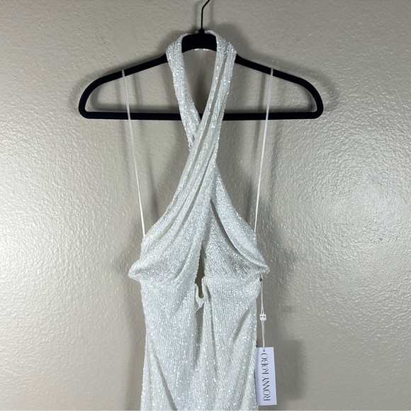 Ronny Kobo Collection Zack Sequin Halter Dress - Picture 6 of 11